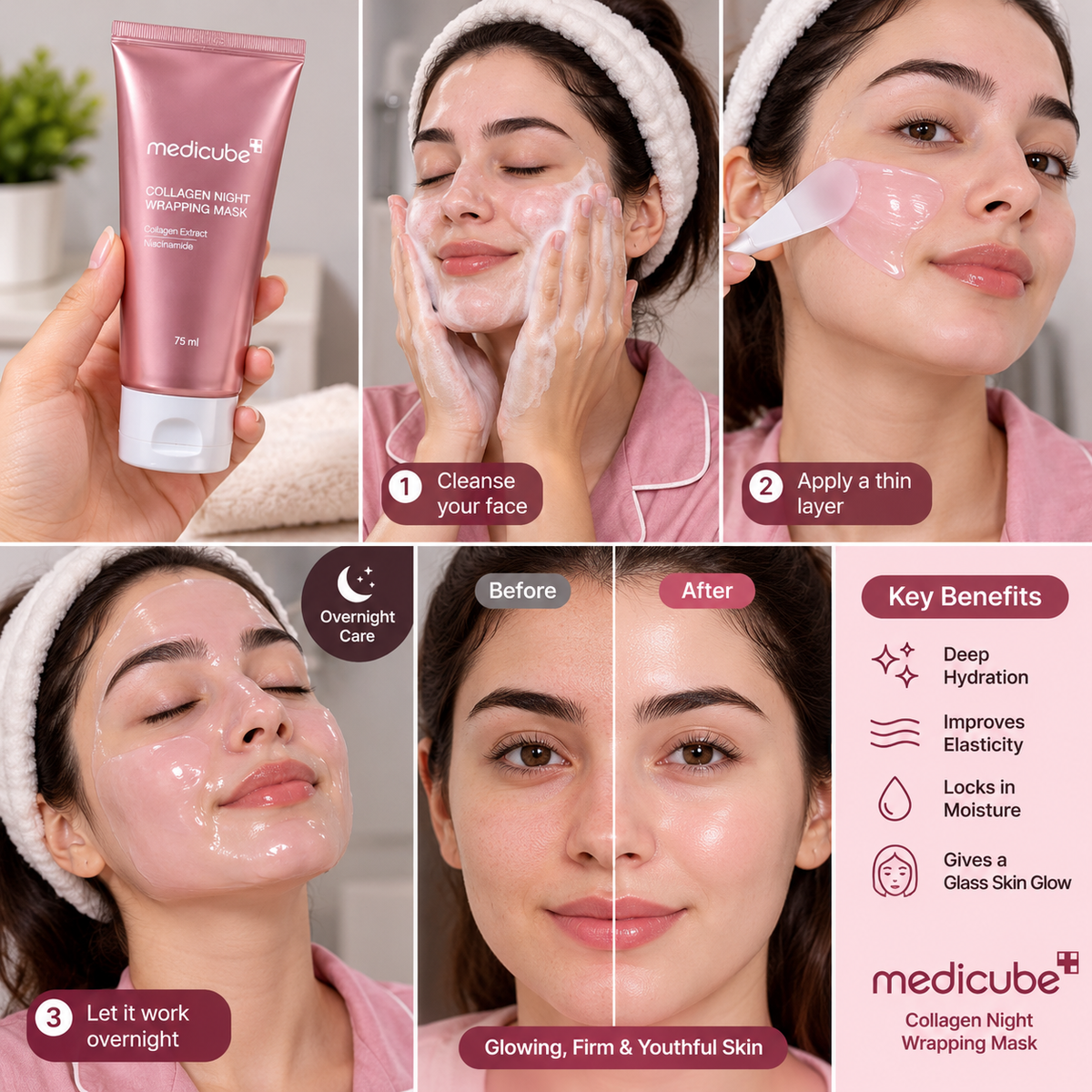 Collagen Night Wrapping Mask 75ml – Buy 1 Get 1 Free